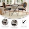 Flash Furniture Marseille Thonet French Bistro Stacking Chair, Black Textilene and Bamboo Print Aluminum Frame, 2PK 2-SDA-AD642002S-TXT-BK-NAT-GG - alternate 6